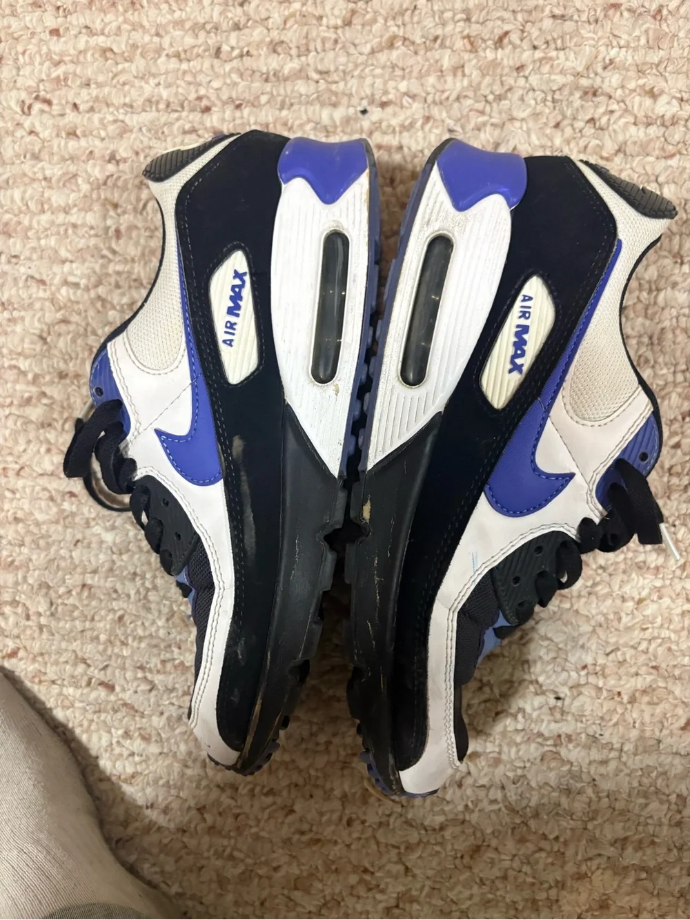 Nike Black, White & Purple Air Max Sneakers
